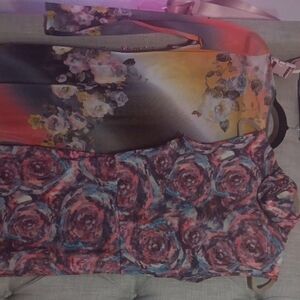 Semi-sheer Colorful Floral Pattern Dresses Bundle Of 2 - Fashion Nova